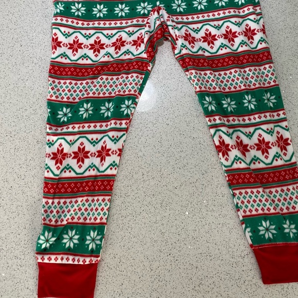 Christmas "We Jingled” Microfleece One-Piece Pajamas- size L - Picture 3 of 9